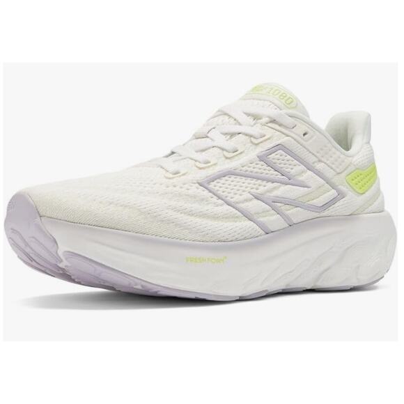 New Balance Women's W1080V13 Running Shoe, SEA Salt/Grey Violet, 8 X-Wide - Picture 1 of 10